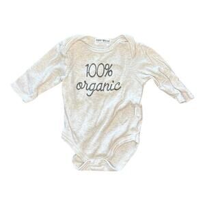 3M-6M Baby "100% Organic" Onesie